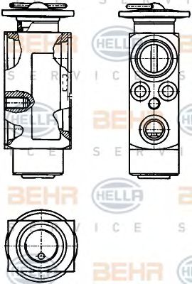 8UW 351 234-121 BEHR+HELLA+SERVICE Расширительный клапан, кондиционер