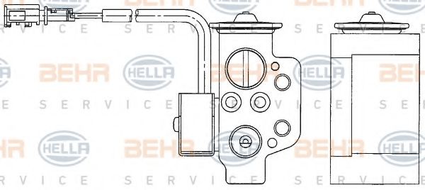 8UW 351 234-611 BEHR+HELLA+SERVICE Air Conditioning Injector Nozzle, expansion valve