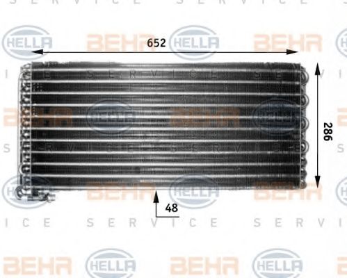 8FC 351 300-071 BEHR+HELLA+SERVICE Condenser, air conditioning