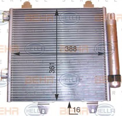 8FC 351 303-531 BEHR+HELLA+SERVICE Condenser, air conditioning