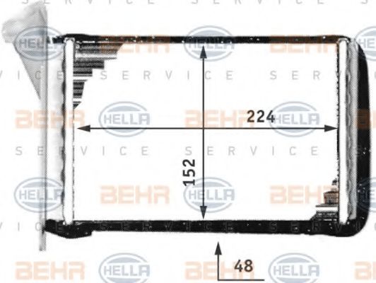 8FH 351 311-441 BEHR+HELLA+SERVICE Heat Exchanger, interior heating