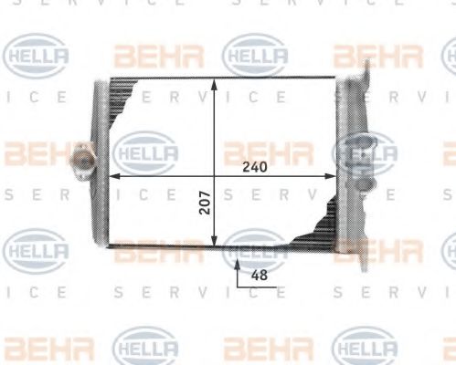8FH 351 311-641 BEHR+HELLA+SERVICE Heat Exchanger, interior heating