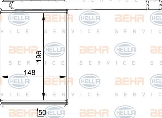 8FH 351 313-461 BEHR+HELLA+SERVICE Heat Exchanger, interior heating