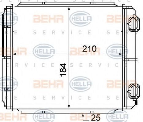 8FH 351 315-371 BEHR+HELLA+SERVICE Heat Exchanger, interior heating