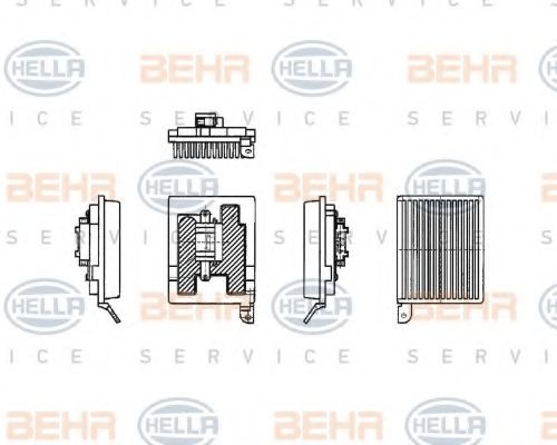 5HL 351 321-181 BEHR+HELLA+SERVICE Heating / Ventilation Regulator, passenger compartment fan