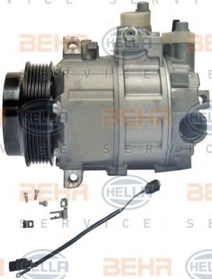 8FK 351 322-391 BEHR+HELLA+SERVICE Compressor, air conditioning