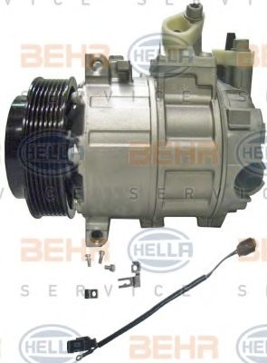 8FK 351 322-421 BEHR+HELLA+SERVICE Compressor, air conditioning