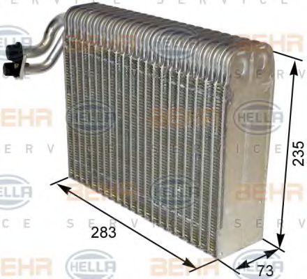 8FV 351 330-571 BEHR+HELLA+SERVICE Evaporator, air conditioning