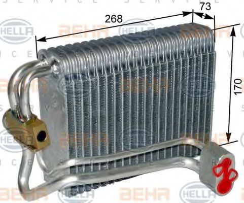 8FV 351 330-581 BEHR+HELLA+SERVICE Evaporator, air conditioning