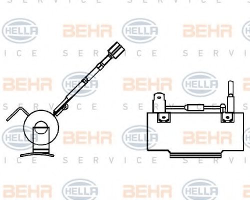 9ML 351 332-021 BEHR+HELLA+SERVICE Resistor, interior blower