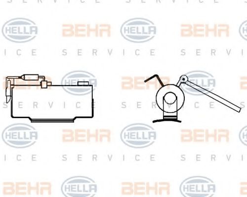9ML 351 332-121 BEHR+HELLA+SERVICE Heating / Ventilation Resistor, interior blower