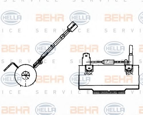 9ML 351 332-171 BEHR+HELLA+SERVICE Resistor, interior blower