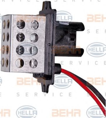 9ML 351 332-181 BEHR+HELLA+SERVICE Resistor, interior blower