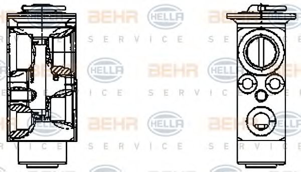 8UW 351 336-151 BEHR+HELLA+SERVICE Air Conditioning Expansion Valve, air conditioning