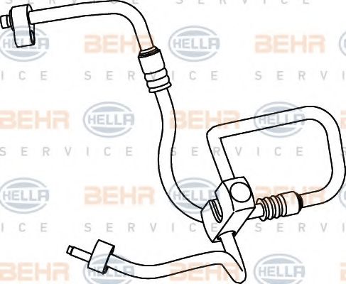 9GS 351 337-021 BEHR+HELLA+SERVICE High-/Low Pressure Line, air conditioning