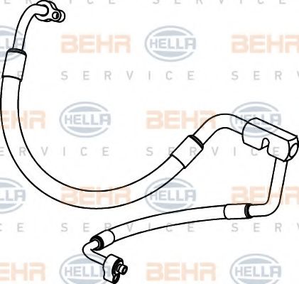 9GS 351 337-041 BEHR+HELLA+SERVICE Air Conditioning High-/Low Pressure Line, air conditioning