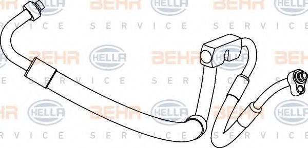 9GS 351 337-051 BEHR+HELLA+SERVICE High-/Low Pressure Line, air conditioning