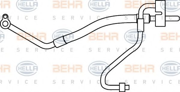 9GS 351 337-161 BEHR+HELLA+SERVICE High Pressure Line, air conditioning
