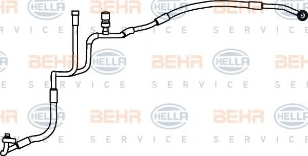 9GS 351 337-211 BEHR+HELLA+SERVICE High Pressure Line, air conditioning