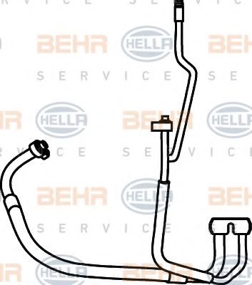 9GS 351 337-221 BEHR+HELLA+SERVICE High Pressure Line, air conditioning