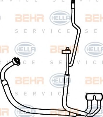 9GS 351 337-231 BEHR+HELLA+SERVICE High Pressure Line, air conditioning