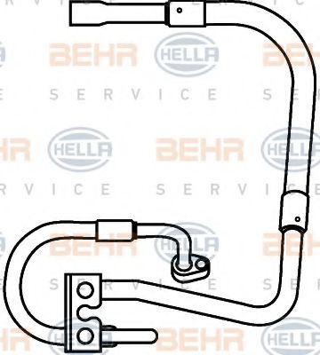 9GS 351 337-281 BEHR+HELLA+SERVICE High Pressure Line, air conditioning