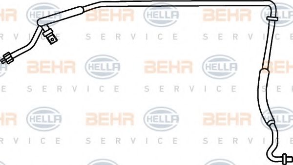 9GS 351 337-301 BEHR+HELLA+SERVICE High Pressure Line, air conditioning