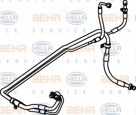 9GS 351 337-341 BEHR+HELLA+SERVICE Air Conditioning High Pressure Line, air conditioning