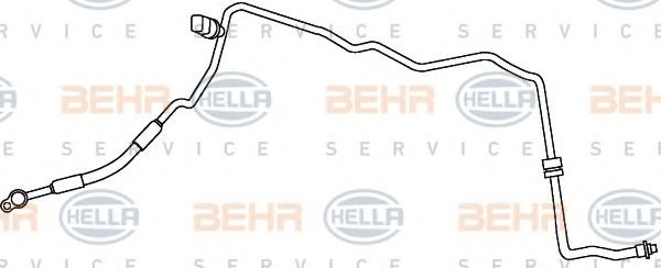 9GS 351 337-381 BEHR+HELLA+SERVICE Air Conditioning High Pressure Line, air conditioning