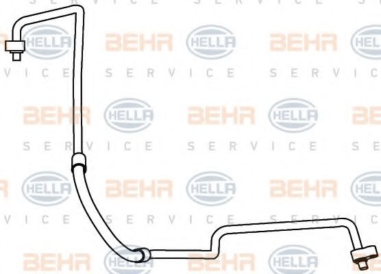 9GS 351 337-441 BEHR+HELLA+SERVICE Air Conditioning High Pressure Line, air conditioning
