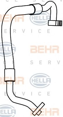 9GS 351 337-491 BEHR+HELLA+SERVICE High-/Low Pressure Line, air conditioning