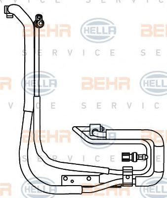 9GS 351 337-611 BEHR+HELLA+SERVICE Air Conditioning High Pressure Line, air conditioning