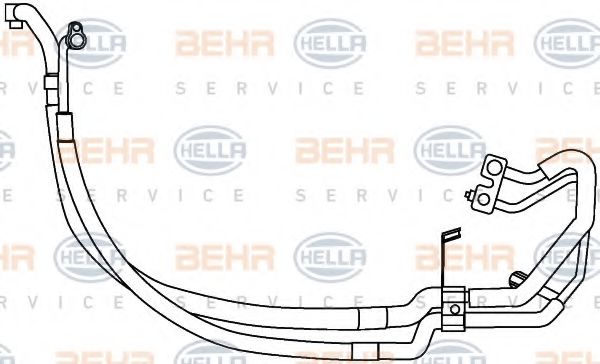 9GS 351 337-641 BEHR+HELLA+SERVICE High Pressure Line, air conditioning