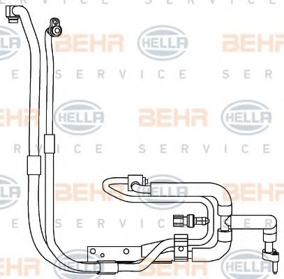 9GS 351 337-661 BEHR+HELLA+SERVICE Low Pressure Line, air conditioning