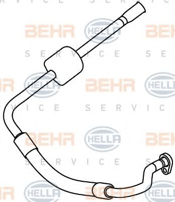 9GS 351 337-701 BEHR+HELLA+SERVICE High-/Low Pressure Line, air conditioning