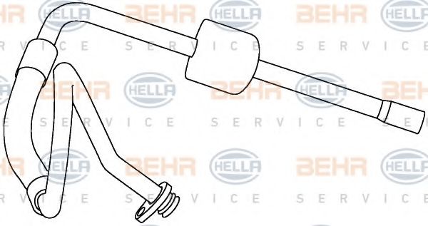 9GS 351 337-721 BEHR+HELLA+SERVICE Air Conditioning High-/Low Pressure Line, air conditioning