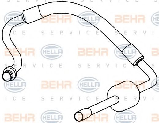 9GS 351 337-741 BEHR+HELLA+SERVICE High-/Low Pressure Line, air conditioning