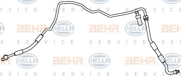 9GS 351 338-101 BEHR+HELLA+SERVICE High Pressure Line, air conditioning