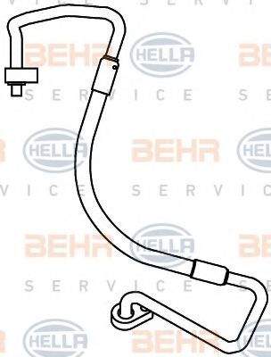 9GS 351 338-111 BEHR+HELLA+SERVICE High Pressure Line, air conditioning