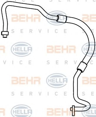 9GS 351 338-131 BEHR+HELLA+SERVICE High-/Low Pressure Line, air conditioning