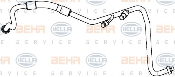 9GS 351 338-141 BEHR+HELLA+SERVICE High-/Low Pressure Line, air conditioning