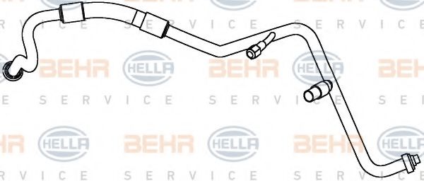 9GS 351 338-151 BEHR+HELLA+SERVICE High-/Low Pressure Line, air conditioning