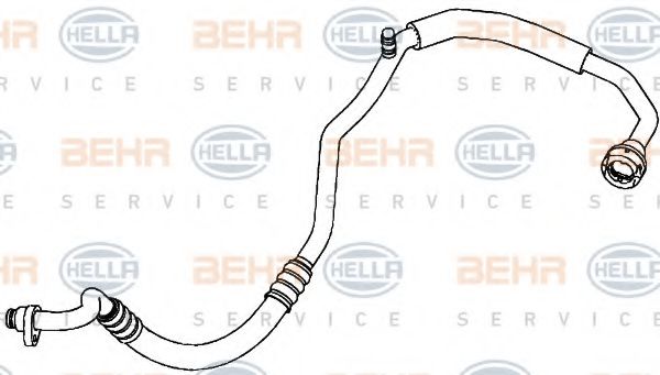 9GS 351 338-251 BEHR+HELLA+SERVICE Low Pressure Line, air conditioning