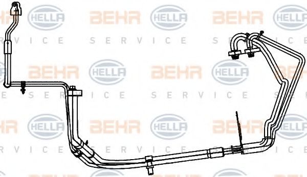 9GS 351 338-311 BEHR+HELLA+SERVICE Air Conditioning High-/Low Pressure Line, air conditioning