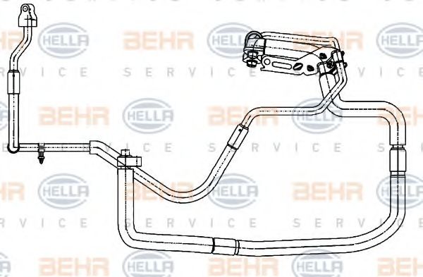 9GS 351 338-351 BEHR+HELLA+SERVICE Air Conditioning High-/Low Pressure Line, air conditioning