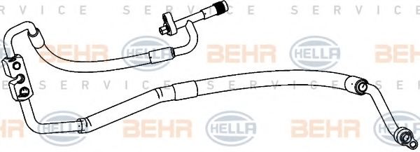 9GS 351 338-401 BEHR+HELLA+SERVICE Air Conditioning High-/Low Pressure Line, air conditioning