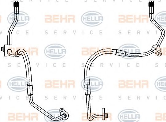 9GS 351 338-461 BEHR+HELLA+SERVICE Air Conditioning High Pressure Line, air conditioning