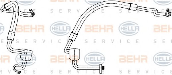 9GS 351 338-551 BEHR+HELLA+SERVICE Low Pressure Line, air conditioning