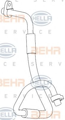 9GS 351 338-691 BEHR+HELLA+SERVICE High Pressure Line, air conditioning
