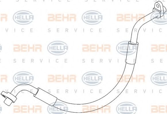 9GS 351 338-711 BEHR+HELLA+SERVICE High Pressure Line, air conditioning